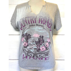 Torrid Plus Size 2 John Denver Country Roads Fitted Graphic TShirt West Virginia